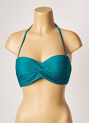 Haut de maillot de bain stretch haut soutien-gorge moulé vert BANANA MOON femme