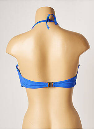 Haut de maillot de bain stretch haut soutien-gorge moulé bleu BANANA MOON femme