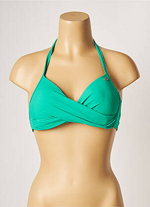 Haut de maillot de bain stretch haut soutien-gorge moulé vert BANANA MOON femme