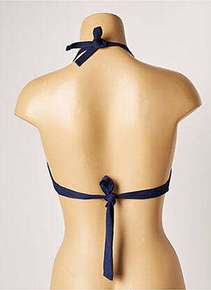 Haut de maillot de bain stretch haut soutien-gorge moulé bleu BANANA MOON femme
