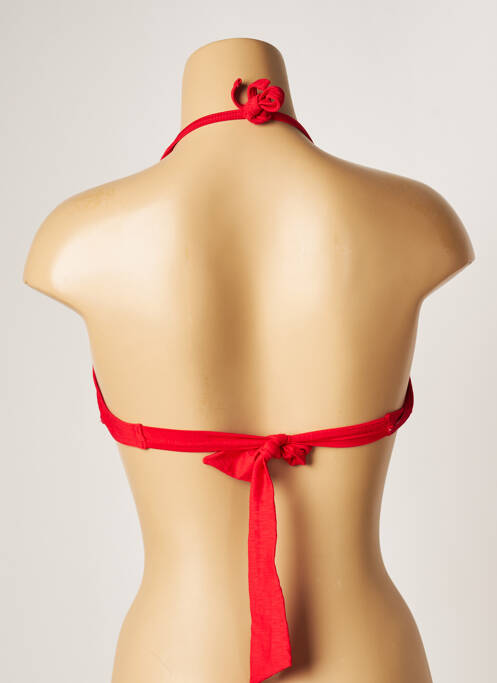 Haut de maillot de bain rouge BANANA MOON pour femme
