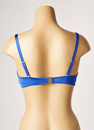 Haut de maillot de bain stretch haut soutien-gorge moulé bleu BANANA MOON femme