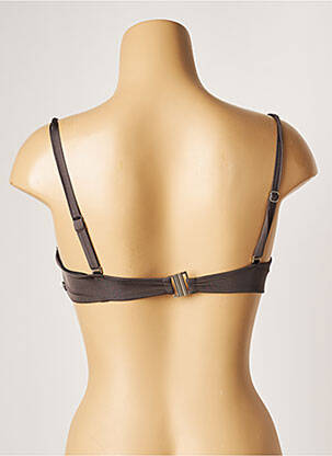 Haut de maillot de bain stretch haut soutien-gorge moulé marron BANANA MOON femme