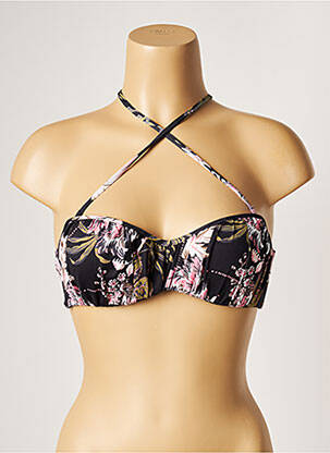 Haut de maillot de bain stretch haut soutien-gorge moulé noir BANANA MOON femme