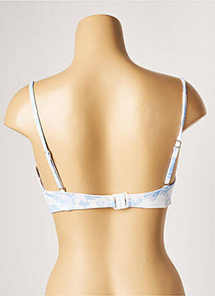Haut de maillot de bain stretch haut soutien-gorge moulé bleu BANANA MOON femme