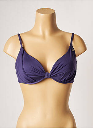 Haut de maillot de bain stretch haut soutien-gorge moulé violet BANANA MOON femme