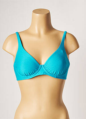 Haut de maillot de bain stretch haut soutien-gorge balconnet bleu BANANA MOON femme