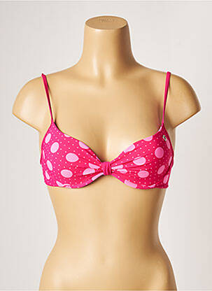 Haut de maillot de bain stretch haut soutien-gorge moulé rose BANANA MOON femme