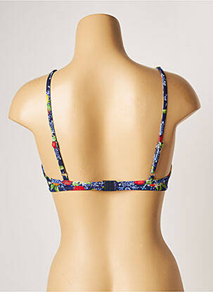 Haut de maillot de bain stretch haut soutien-gorge moulé bleu BANANA MOON femme
