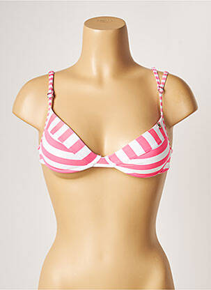 Haut de maillot de bain stretch haut soutien-gorge avec mousse de rembourrage amovible rose BANANA MOON femme
