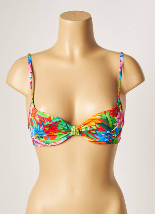 Haut de maillot de bain stretch haut soutien-gorge moulé vert BANANA MOON femme