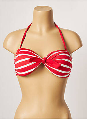 Haut de maillot de bain stretch haut bandeau rouge BANANA MOON femme