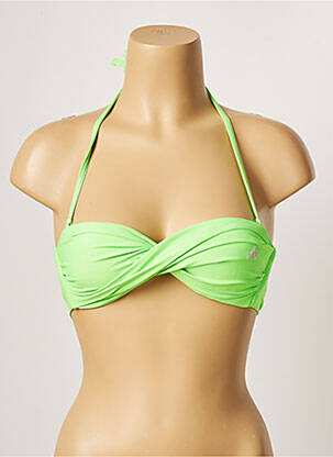 Haut de maillot de bain stretch haut bandeau vert BANANA MOON femme