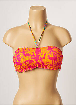 Haut de maillot de bain stretch haut bandeau rose BANANA MOON femme