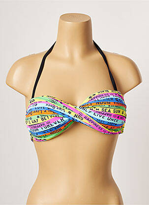 Haut de maillot de bain stretch haut soutien-gorge balconnet noir BANANA MOON femme