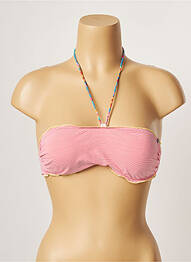 Haut de maillot de bain stretch haut bandeau rose BANANA MOON femme