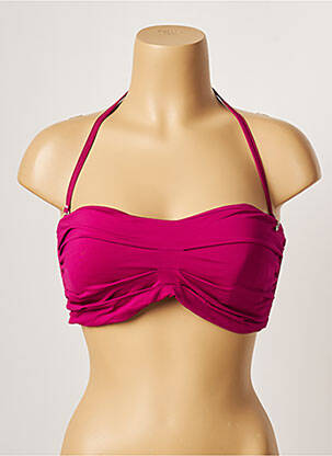 Haut de maillot de bain stretch haut soutien-gorge balconnet violet BANANA MOON femme