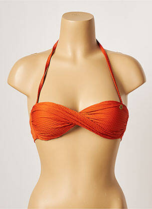 Haut de maillot de bain stretch haut soutien-gorge balconnet orange BANANA MOON femme