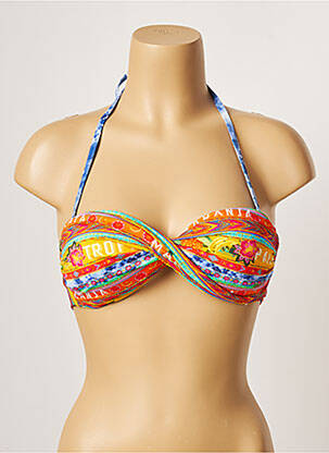 Haut de maillot de bain stretch haut soutien-gorge balconnet orange BANANA MOON femme