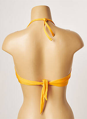 Haut de maillot de bain stretch haut bandeau jaune BANANA MOON femme