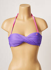 Haut de maillot de bain violet BANANA MOON pour femme seconde vue