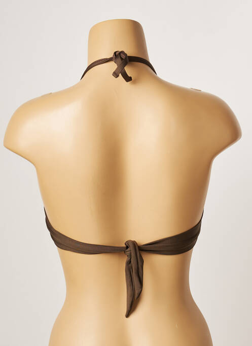 Haut de maillot de bain marron BANANA MOON pour femme