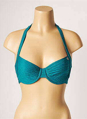 Haut de maillot de bain stretch haut soutien-gorge balconnet vert BANANA MOON femme