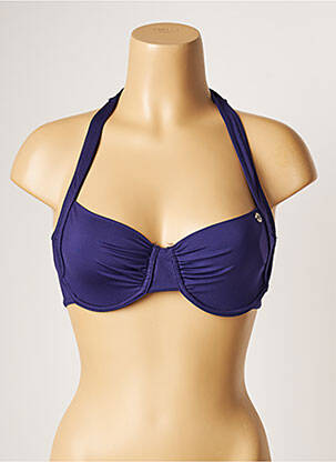 Haut de maillot de bain stretch haut soutien-gorge emboitant violet BANANA MOON femme
