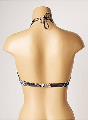 Haut de maillot de bain stretch haut soutien-gorge emboitant marron BANANA MOON femme