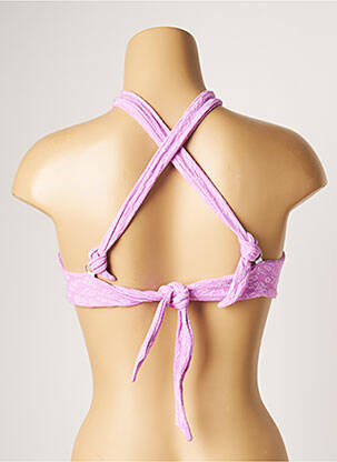 Haut de maillot de bain stretch haut triangles rose BANANA MOON femme