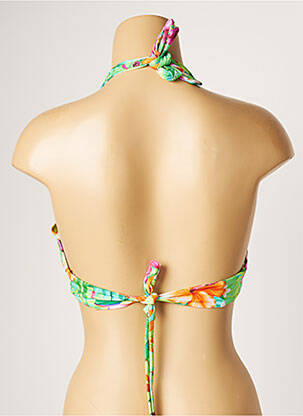 Haut de maillot de bain stretch haut soutien-gorge emboitant vert BANANA MOON femme