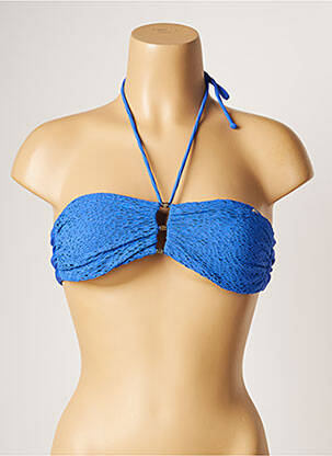 Haut de maillot de bain stretch haut bandeau bleu BANANA MOON femme
