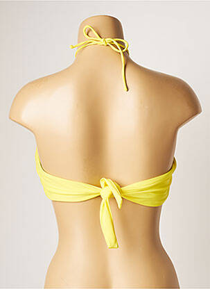 Haut de maillot de bain stretch haut bandeau jaune BANANA MOON femme