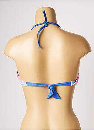 Haut de maillot de bain stretch haut soutien-gorge moulé bleu BANANA MOON femme