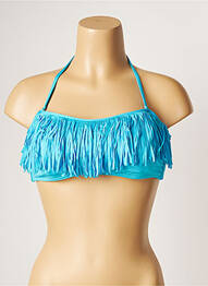 Haut de maillot de bain stretch haut bandeau bleu BANANA MOON femme