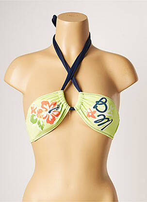 Haut de maillot de bain stretch haut bandeau vert BANANA MOON femme
