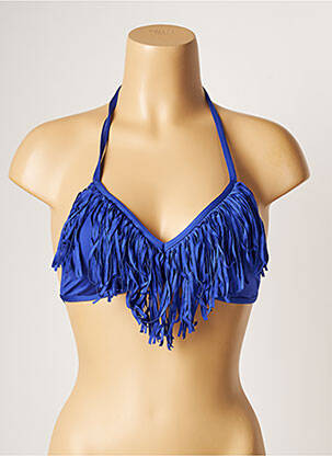 Haut de maillot de bain stretch haut soutien-gorge avec mousse de rembourrage amovible bleu BANANA MOON femme