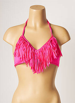 Haut de maillot de bain stretch haut soutien-gorge avec mousse de rembourrage amovible rose BANANA MOON femme