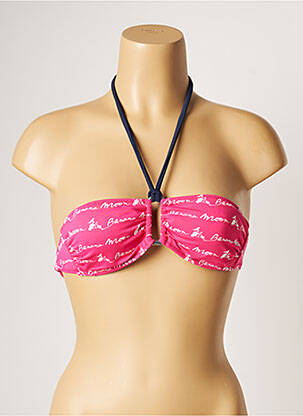 Haut de maillot de bain stretch haut bandeau rose BANANA MOON femme