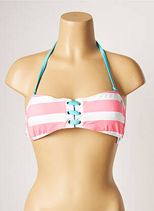 Haut de maillot de bain stretch haut bandeau rose BANANA MOON femme