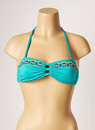 Haut de maillot de bain stretch haut bandeau bleu BANANA MOON femme