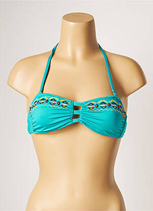 Haut de maillot de bain stretch haut bandeau bleu BANANA MOON femme
