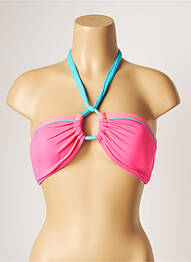 Haut de maillot de bain stretch haut bandeau rose BANANA MOON femme