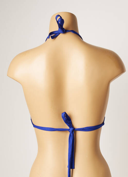 Haut de maillot de bain stretch haut soutien-gorge avec mousse de rembourrage amovible bleu BANANA MOON femme