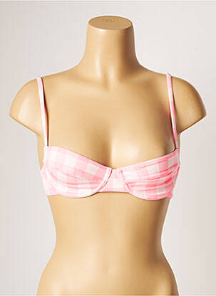 Haut de maillot de bain stretch haut soutien-gorge balconnet rose BANANA MOON femme