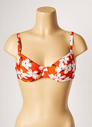 Haut de maillot de bain stretch haut soutien-gorge emboitant orange BANANA MOON femme