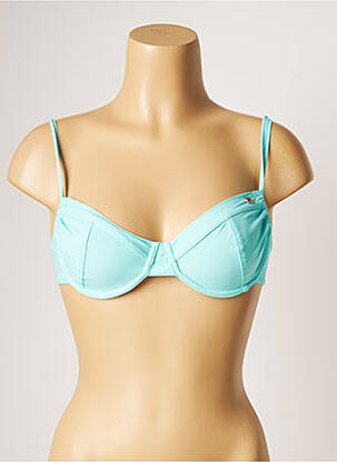 Haut de maillot de bain stretch haut soutien-gorge emboitant bleu BANANA MOON femme