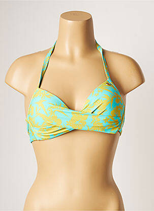 Haut de maillot de bain stretch haut bandeau bleu BANANA MOON femme