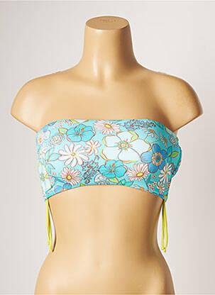 Haut de maillot de bain stretch haut bandeau bleu BANANA MOON femme