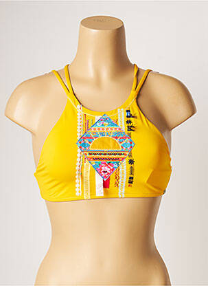 Haut de maillot de bain stretch brassieres jaune BANANA MOON femme